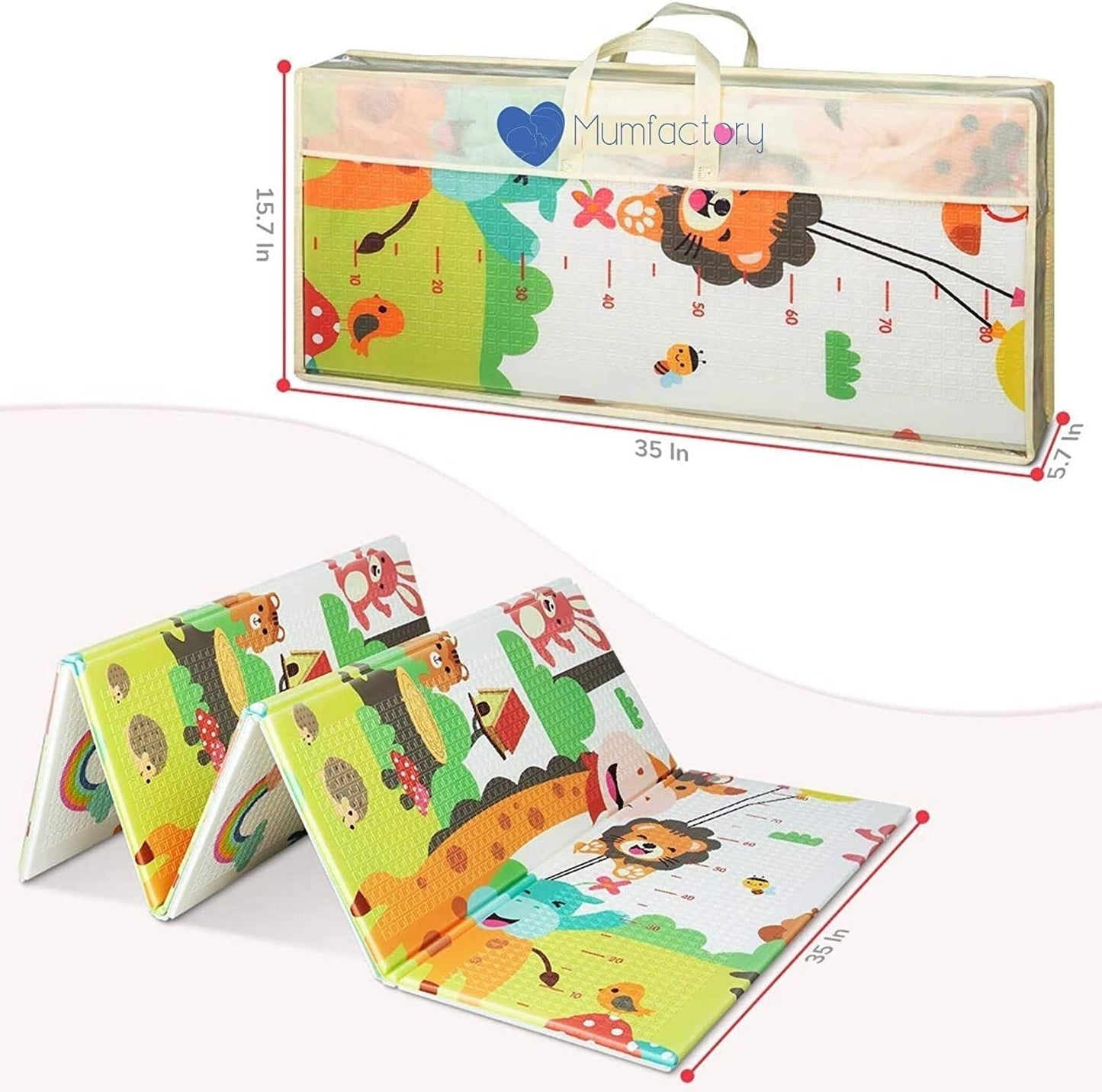 Mumfactory floor mat baby play mat Extra Thickness