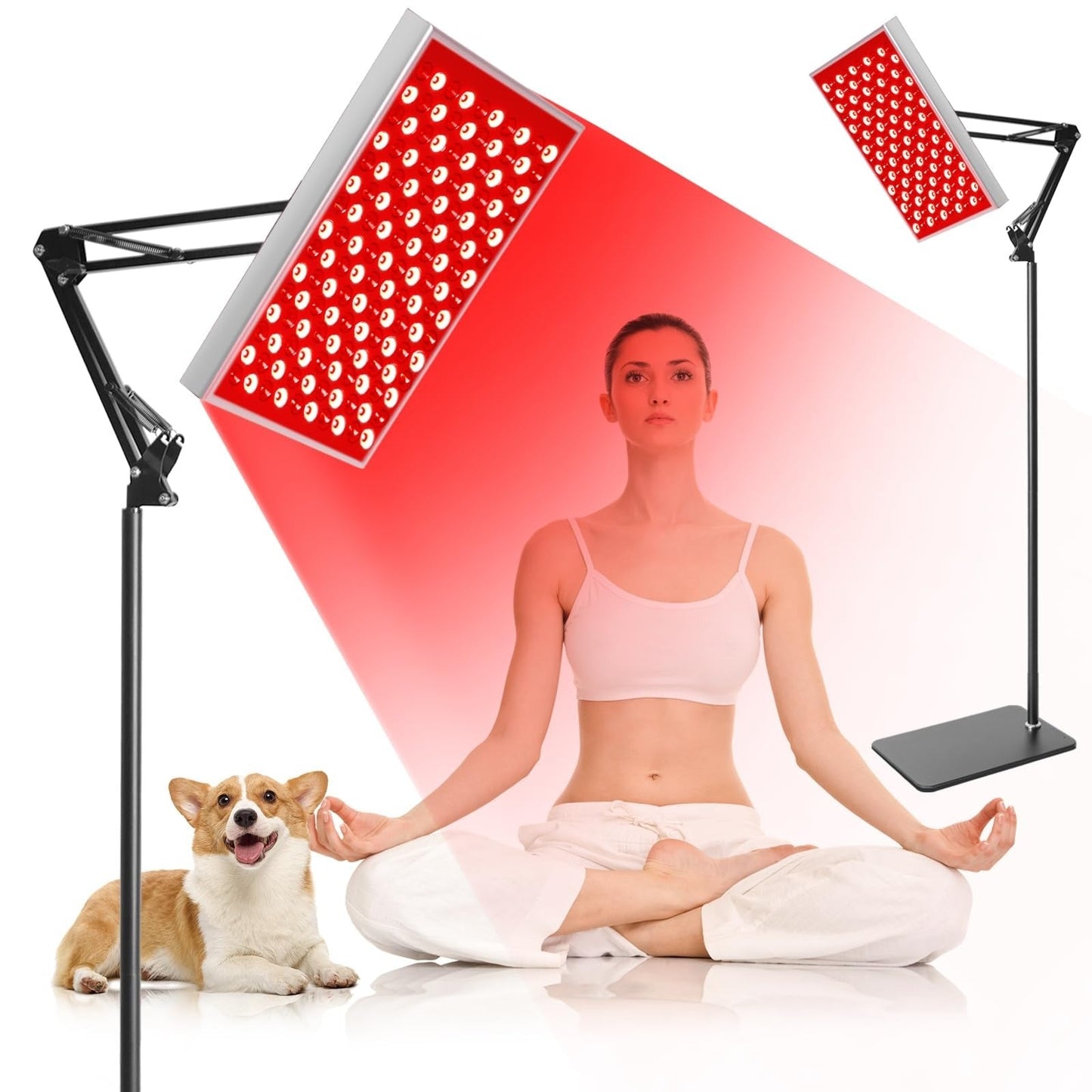 Full Body Red Light Therapy Panel with Stand β 660nm & 850nm Infrared LED for Skin, Pain Relief & Wellness