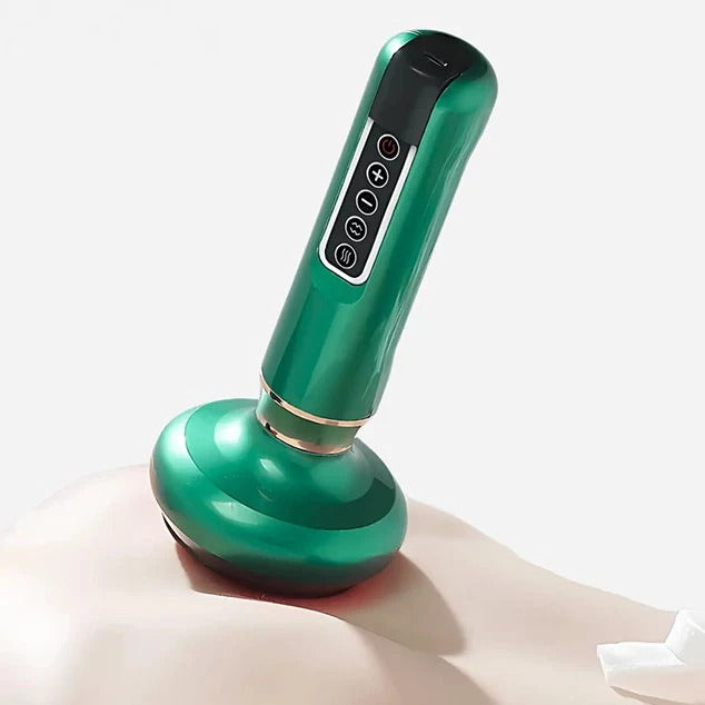 3-in-1 Smart Cupping Massager with Red Light & Gua Sha β Deep Muscle Relief & Pain Therapy Tool
