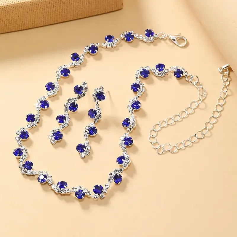 Elegant 3-Piece Bride Wedding Jewelry Set