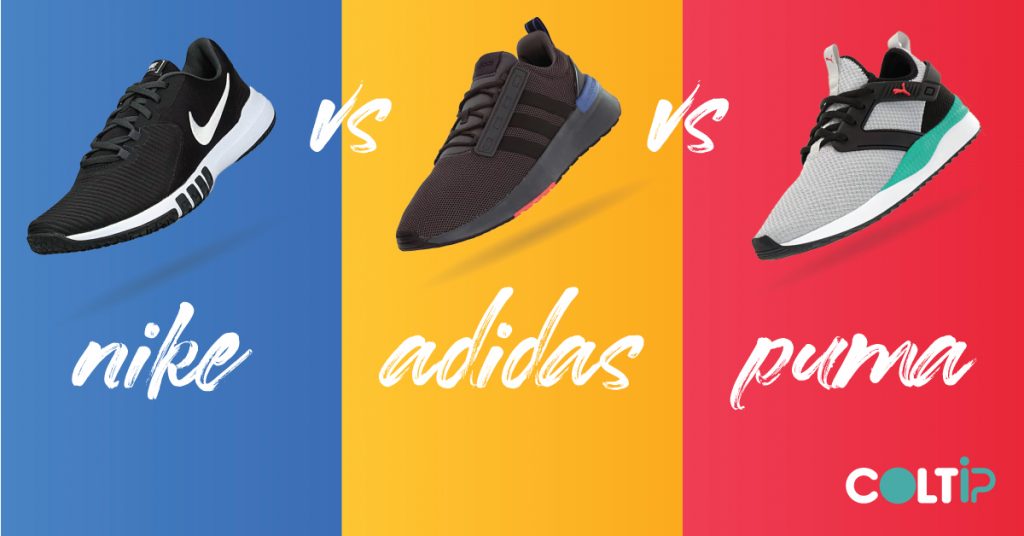 NIKE VS ADIDAS VS PUMA