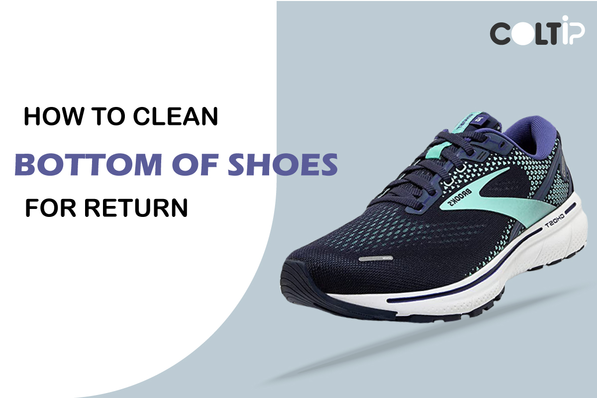 How to clean the bottom of shoes for return