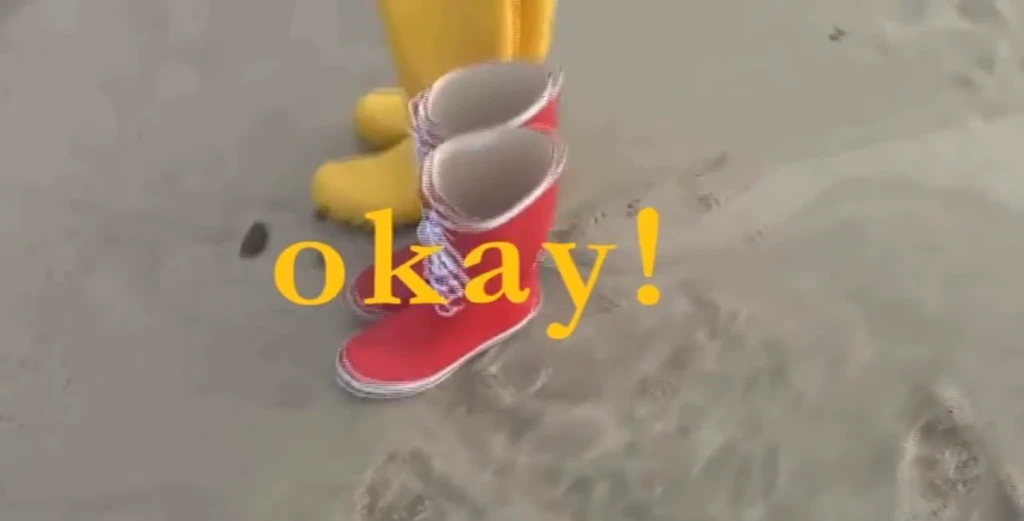 hunter boots on beach