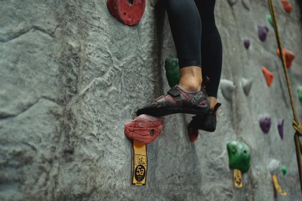 Stretch out climbing shoes